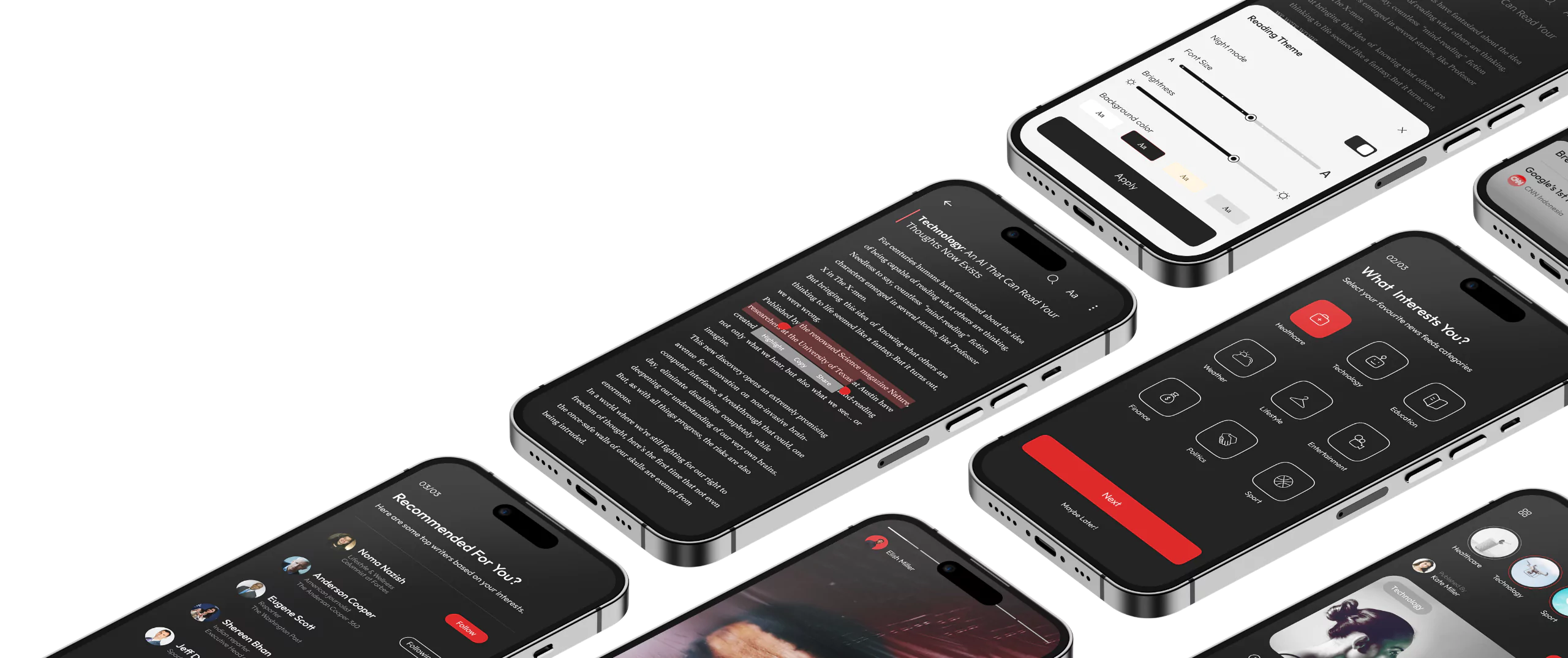 News feed app portfolio title image